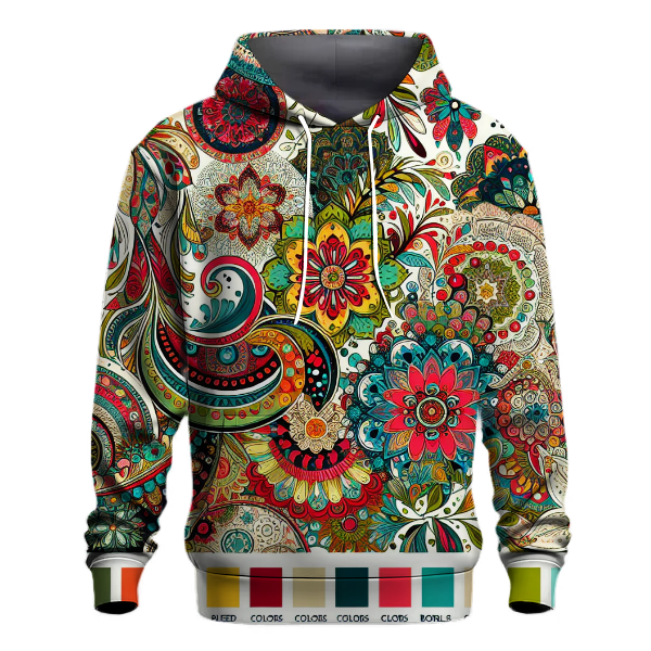 Bright Bohemian Patterns Hoodie