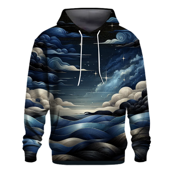 Midnight Breeze Tie-dye Design Hoodie