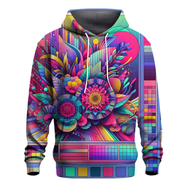 Technicolor Burst Design Hoodie Custom Hoodies