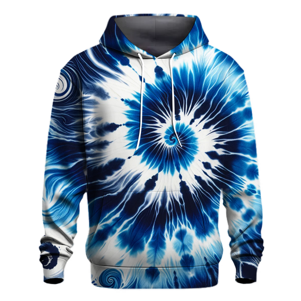 Cobalt Blue Wave Hoodie