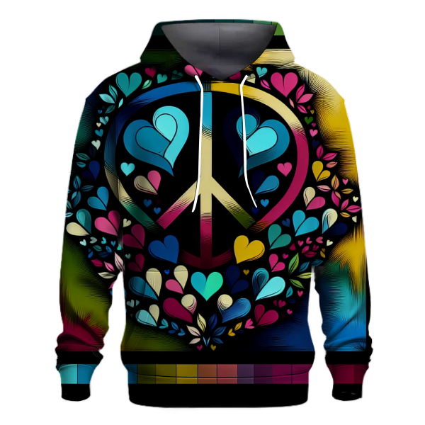 Retro Peace Love Hoodie