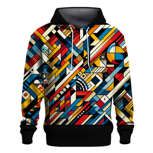 Colorful Geometric Harmony Hoodie