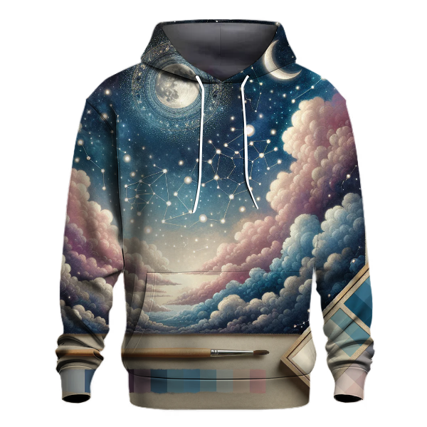 Dreamy Celestial Patterns Hoodie