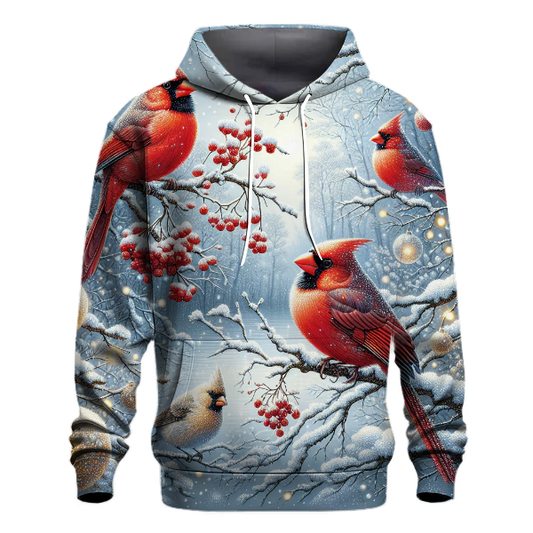 Charming Christmas Cardinals Hoodie