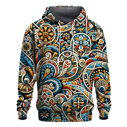 Folk Art Mosaic Hoodie