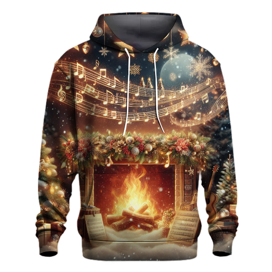 Singing Carols by the Fire Hoodie