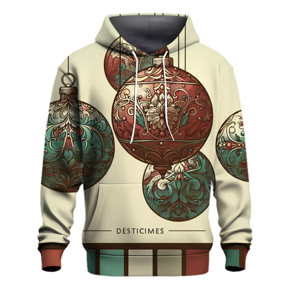 Vintage Holiday Ornaments Hoodie