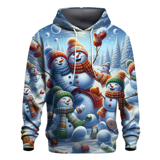 Frosty Friends Snowball Fight Hoodie