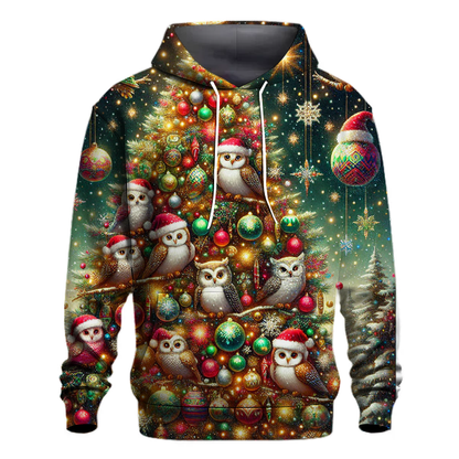 Christmas Owls on a Tree Hoodie