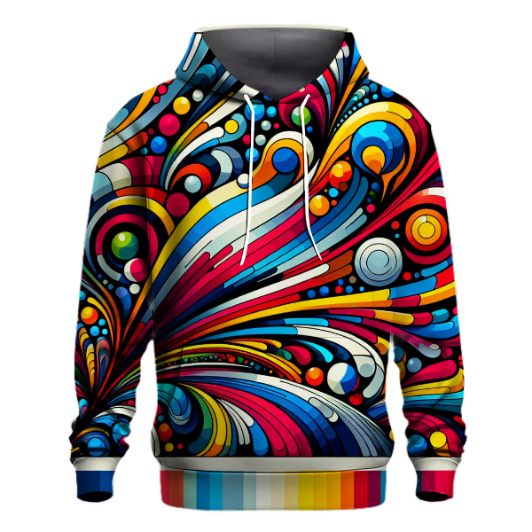 Retro Color Splash Hoodie