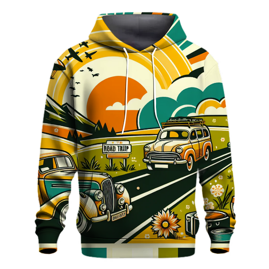 Vintage Summer Road Trip Hoodie Lightweight Hoodies