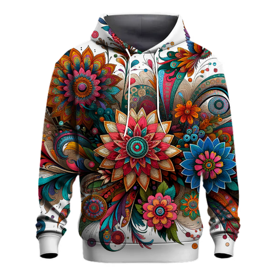 Bohemian Floral Fantasy Hoodie