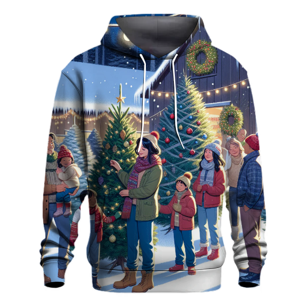 Festive Christmas Tree Hunt Hoodie