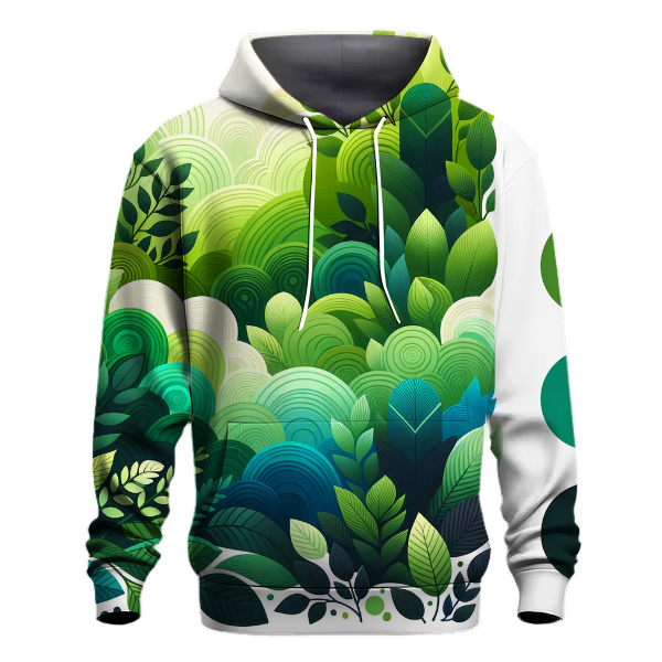 Lush Greenery Gradient Hoodie