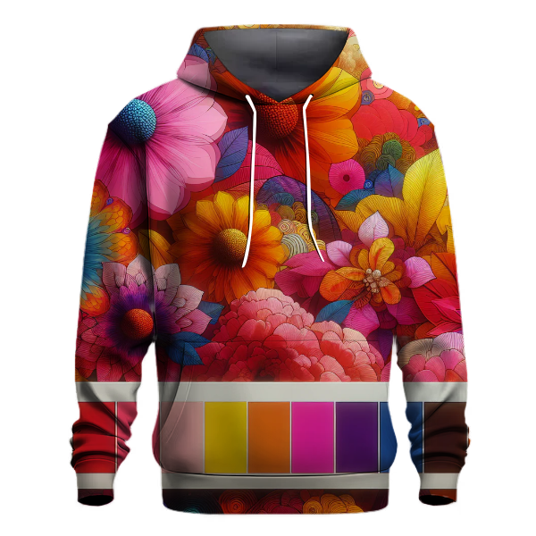 Groovy Floral Burst Hoodie