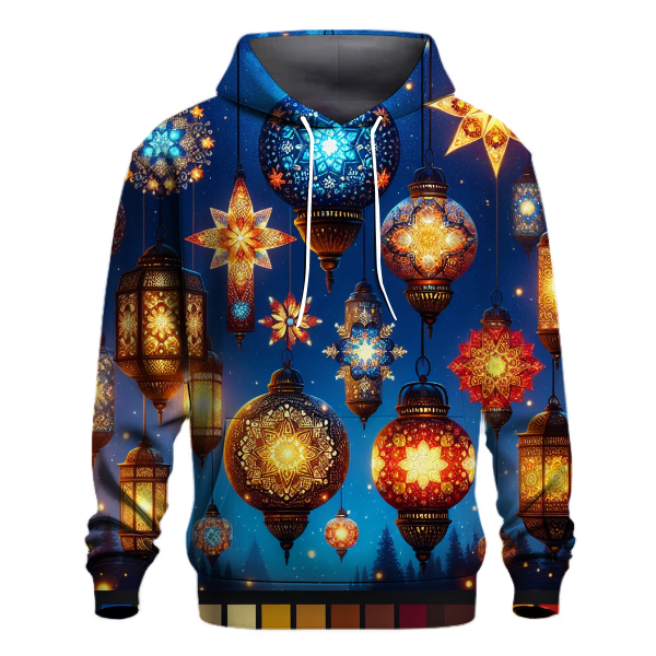 Merry and Bright Lanterns Hoodie