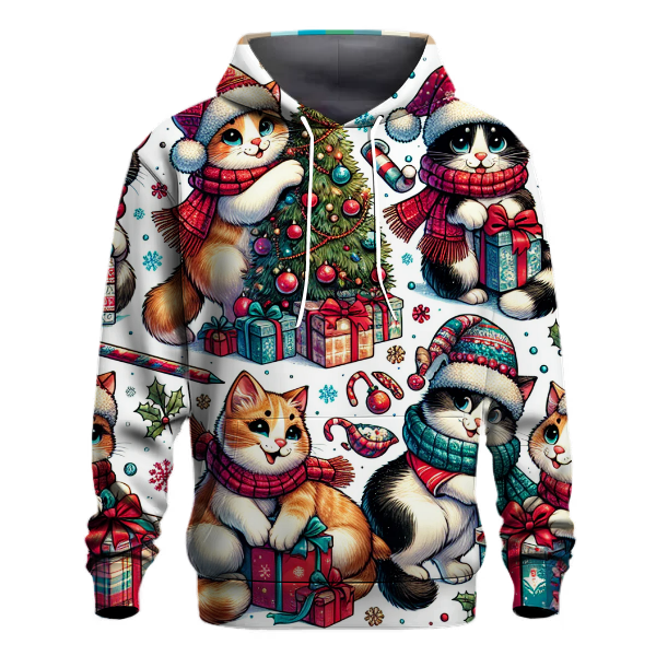 Jolly Christmas Cats Hoodie