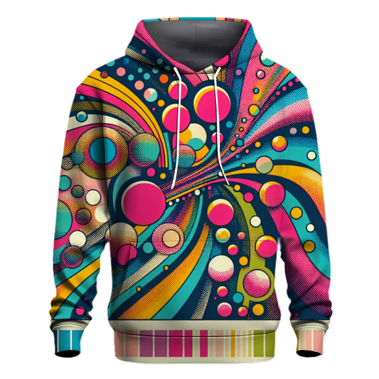 Vibrant Abstract Dots Hoodie