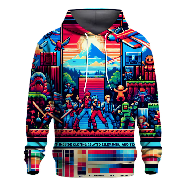 Pixelated Hero Adventure Hoodie