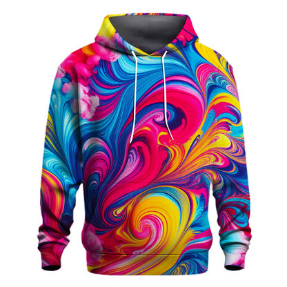 Funky Tie-dye Swirls Hoodie Premium Hoodies