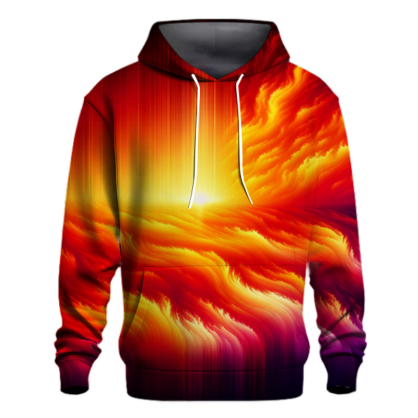 Fiery Sunset Ombre Hoodie Custom Hoodies