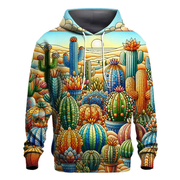 Quirky Cactus Collection Hoodie