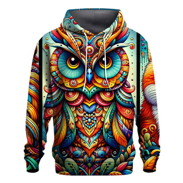 Funky Animal Portraits Hoodie