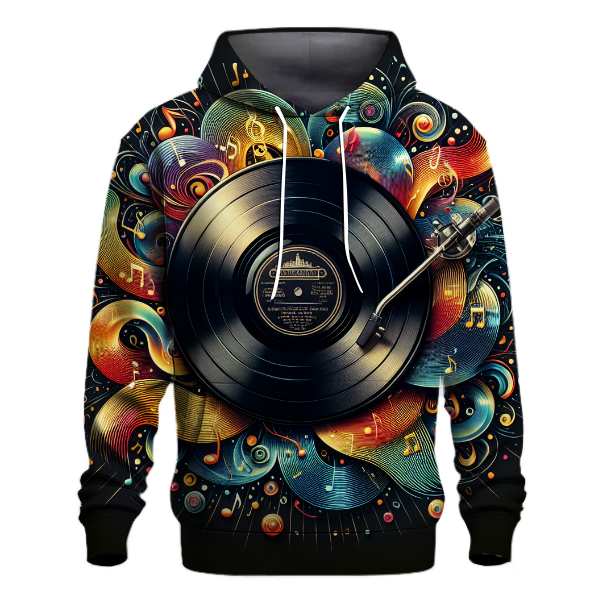 Classic 70s Vinyl Record Hoodie