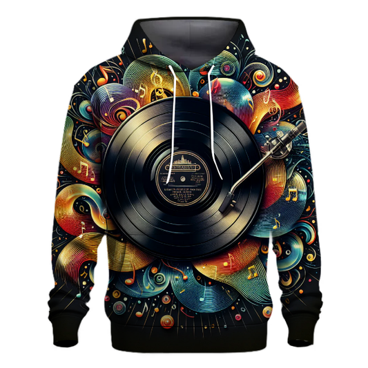 Classic 70s Vinyl Record Hoodie