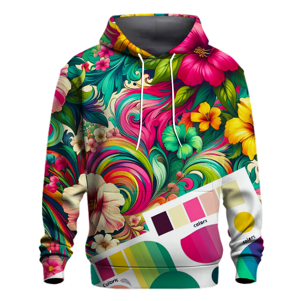 Funky Floral Hoodie