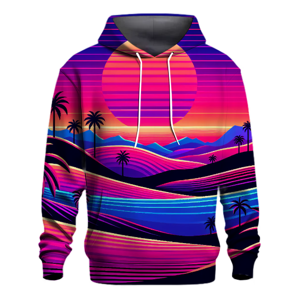 Funky Neon Landscape Hoodie