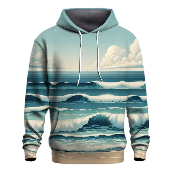 Oceanic Waves Serenade Hoodie