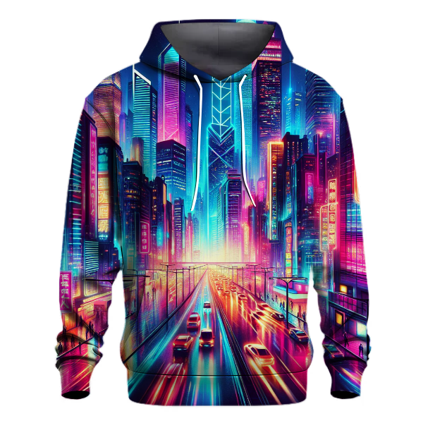 Neon Skyline Hoodie