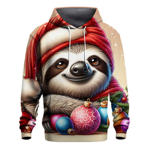 Sassy Christmas Sloth Hoodie