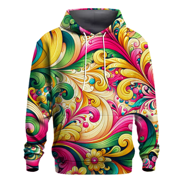 Bright Floral Paradise Hoodie