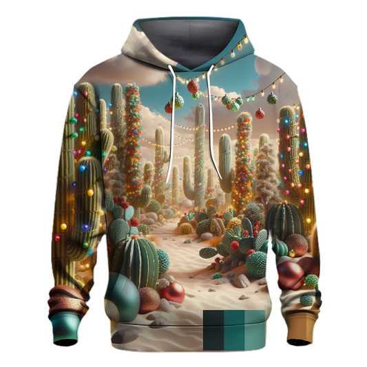 Christmas Cactus Festivities Hoodie