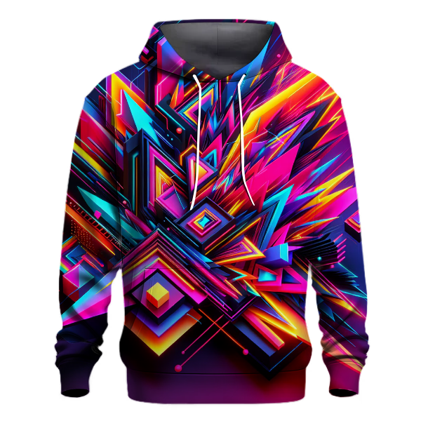 Graphic Neon Explosion Hoodie