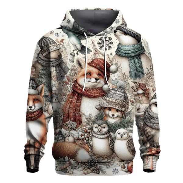 Cozy Winter Animals Hoodie