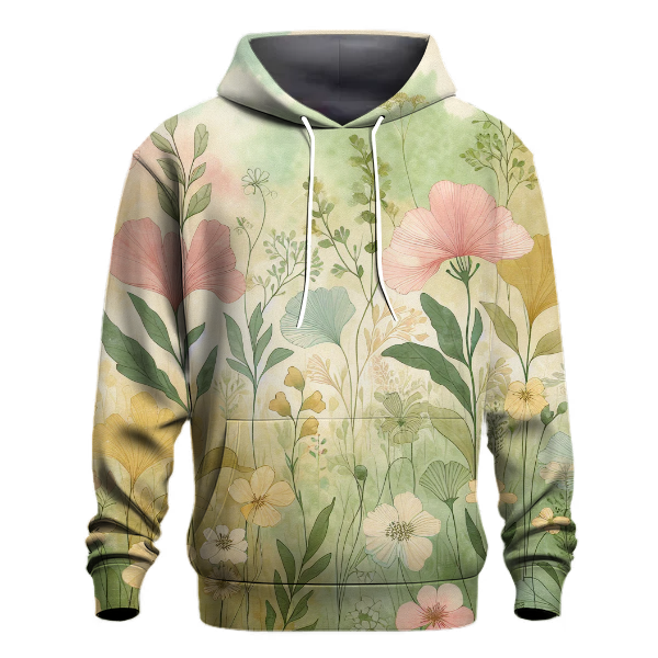 Pastel Meadow Design Hoodie