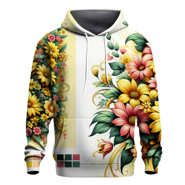 Floral Sunshine Burst Hoodie