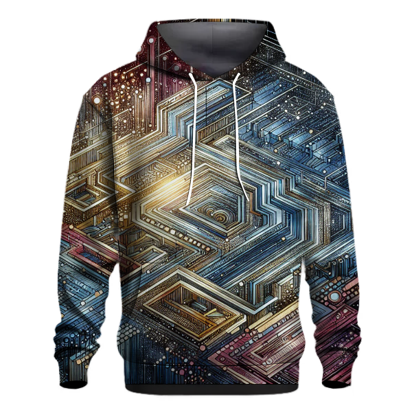 Techno Abstract Echo Hoodie