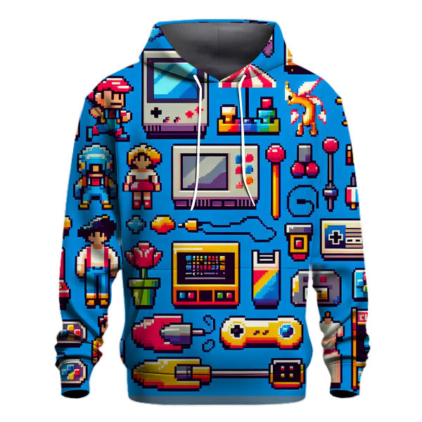 Pixelated Retro Games Hoodie