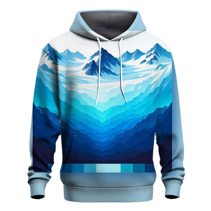 Frozen Glacier Splash Hoodie