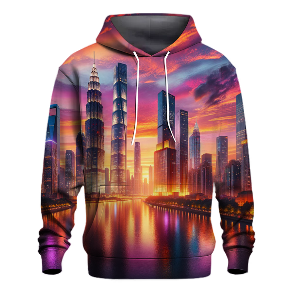 City Skyline at Dusk Hoodie