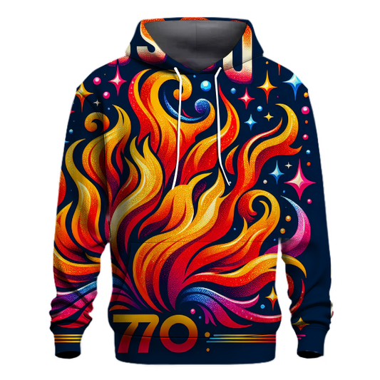 Disco Inferno Flames Hoodie