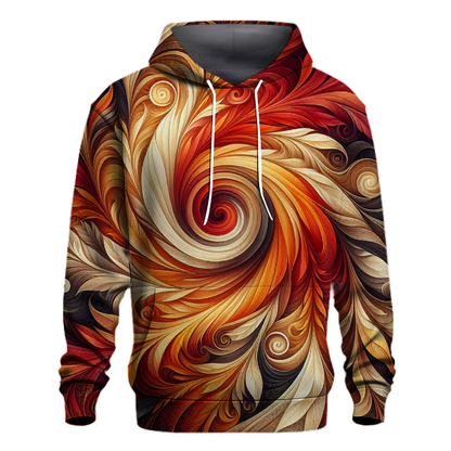 Autumn Leaf Whirl Hoodie