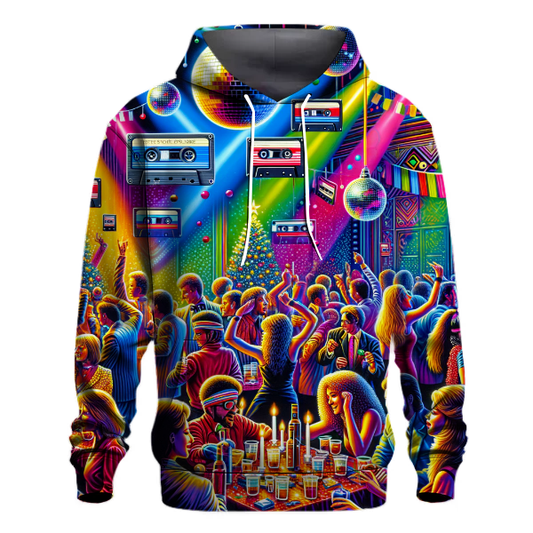 Retro 80s Christmas Party Hoodie