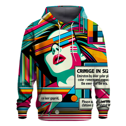 Retro Pop Graphic Hoodie