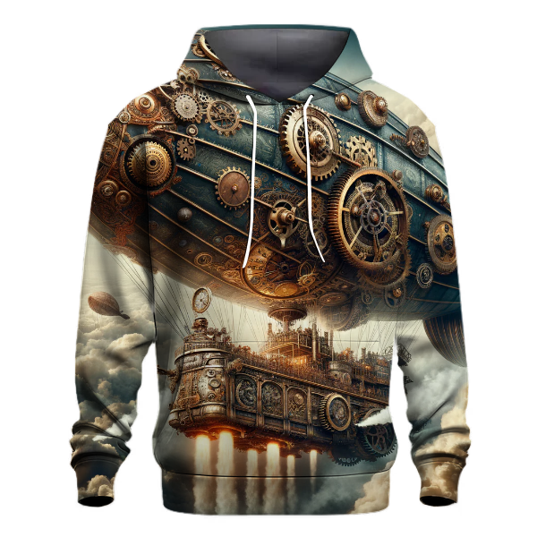 Steampunk Airship Adventure Hoodie