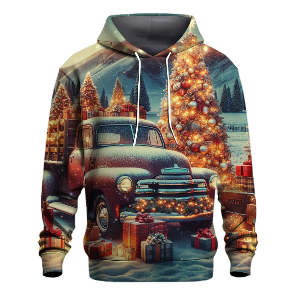 Classic Christmas Trucks Hoodie